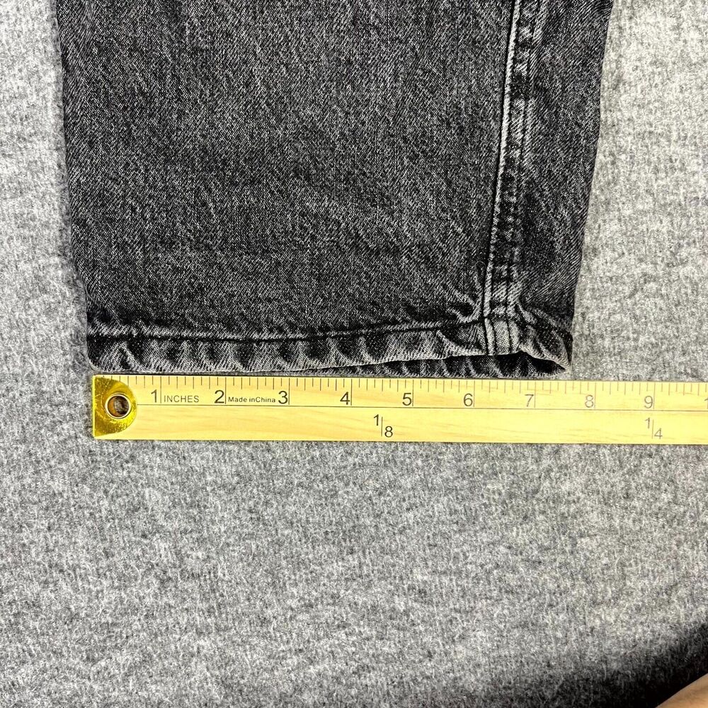 MNG Mango High Waist Tapered Fit Jeans Black Womens Size USA 6 EUR 38 (30x30) - Picture 3 of 15